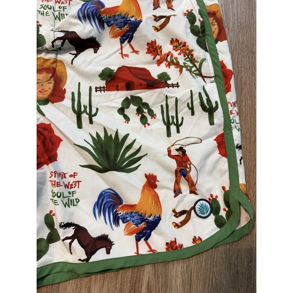 Sendero Provisions Point Bar Board Shorts Mens 36 Cowboy Surreal Pockets Stretch - Picture 8 of 11